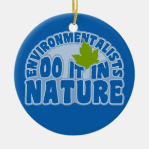 Rond En Céramique Ornement écologiste - personnaliser