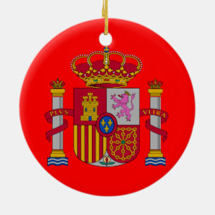 Rond En Céramique Ornement fait sur commande de Noël de Spain*