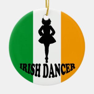 Rond En Céramique Ornement irlandais de danse d'étape