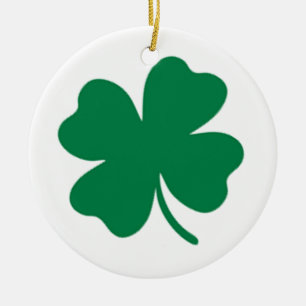 Rond En Céramique Ornement shamrock