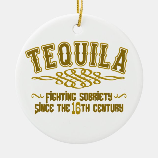 Rond En Céramique ornement TEQUILA (Devant)