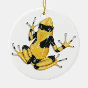 Rond En Céramique Poison Dart Frog Ornement
