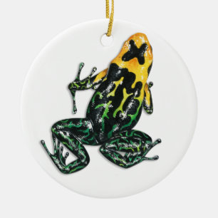 Rond En Céramique Poison Dart Frog Ornement