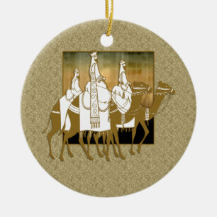 Rond En Céramique Visibilité directe Tres Reyes Magos - ornement de