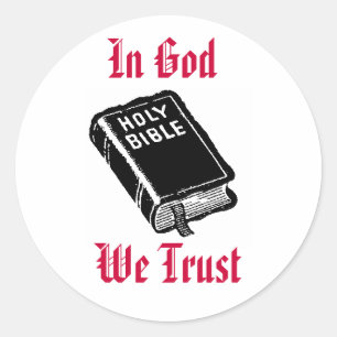 Rond En Dieu nous faisons confiance Sticker