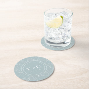 Rond Enchanter Ginkgo Biloba Mariage Dessous de verre p