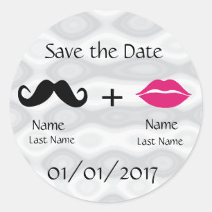 Rond Enregistrer le sticker de date personnalisé