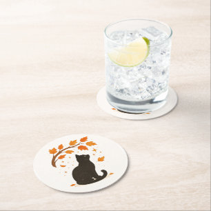 Rond Ensemble de Dessous de verre en papier personnalis