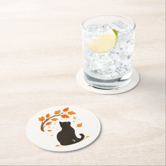 Rond Ensemble de Dessous de verre en papier personnalis