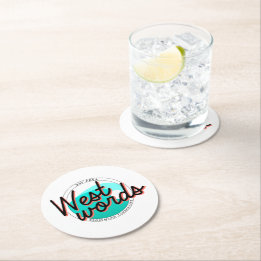 Rond Ensemble de Dessous de verre en papier westwords