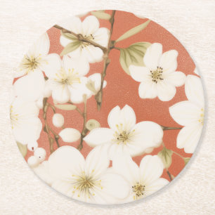 Rond Ensemble de Dessous de verre floraux"