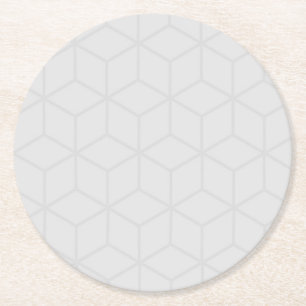 Rond Ensemble de dessous de verre géométriques gris