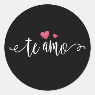 Rond Espagnol Te Amo I Love You Valentine Sticker