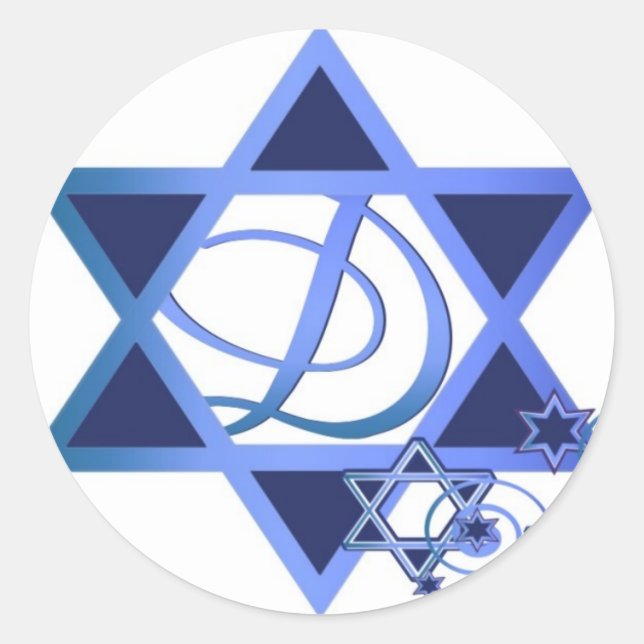 Rond Étoile de David Sticker (Devant)