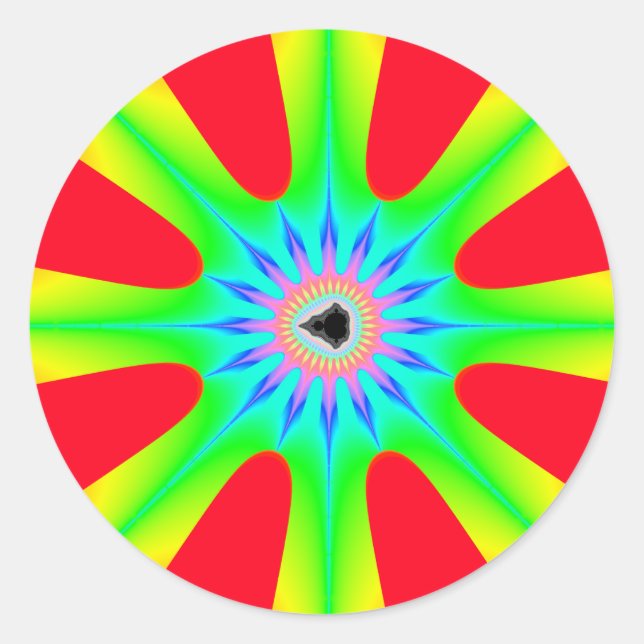 Rond Étoile - Sticker fractal (Devant)