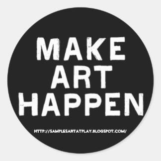Rond Faire de l'art un succès - Sticker