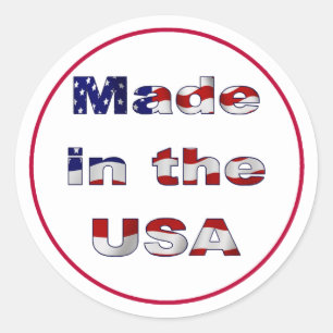 Rond Fait aux États-Unis Sticker