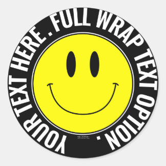 Rond Faites votre propre Smilie Sticker rond, Enveloppe