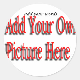 Rond Faites votre propre Sticker