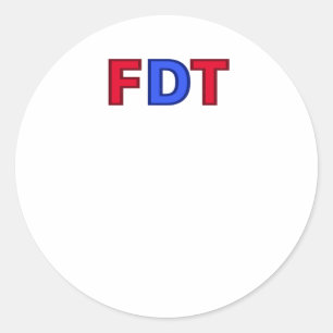 Rond Fdt - Pour Donald Trump Sticker