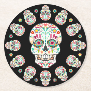 Rond Feliz Muertos - dessous de verre de fête de crân