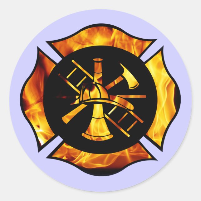 Rond Flamme Maltese Cross New - Sticker (Devant)