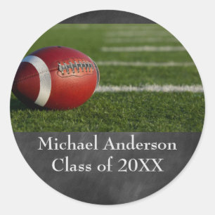 Rond Football sur Chalkboard - Sticker Graduation