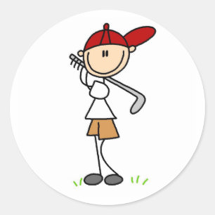 Rond Garçon Swing Son Sticker Club De Golf