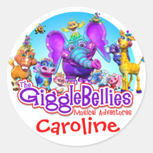 Rond GiggleBellies + Sticker pour le nom de votre enfan