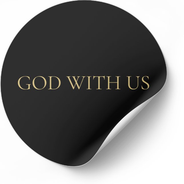 Rond GOD WITH US – Christmas Sticker (Créateur téléchargé)