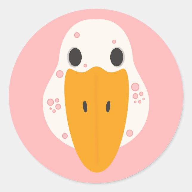 Rond Goose With Pimples Sticker (Devant)