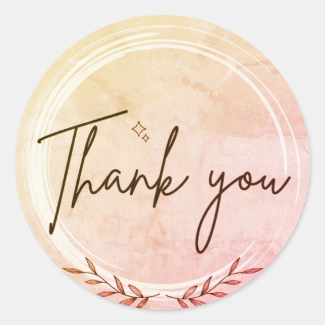 Rond "Gratitude en impression : Collection Sticker Merc (Devant)