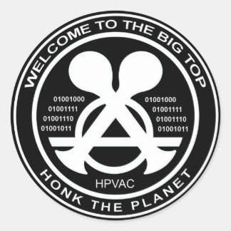 Rond Hacking Sticker HPVAC Binary HONK!