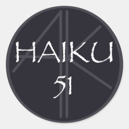 ROND HAIKU 51 STICKER