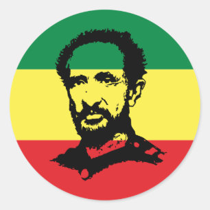Rond Haile Selassie - Messiah - Jah Rastafari Sticker