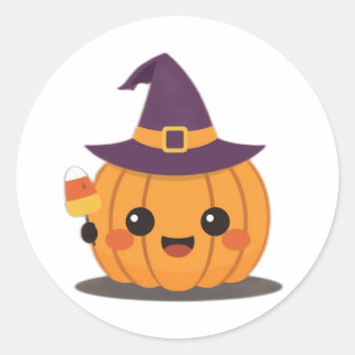 Rond Halloween sticker 