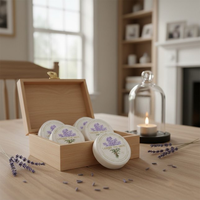 Rond Handmade Lavender Wax Melts Round Sticker (Créateur téléchargé)