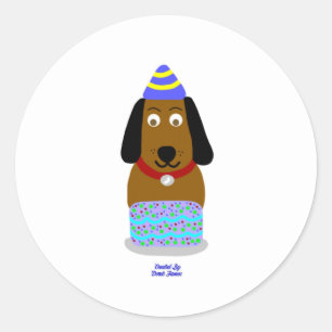 Rond Happy Anniversaire Sticker Tour de la Tasse