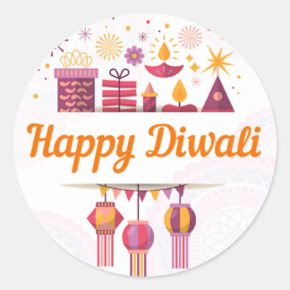 Rond Happy Diwali sticker