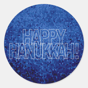 Rond Happy Hanoukka Sticker