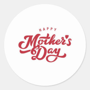 Rond Happy Mothers Day Sticker