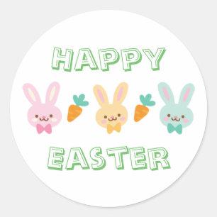 Rond Happy Sticker de Pâques
