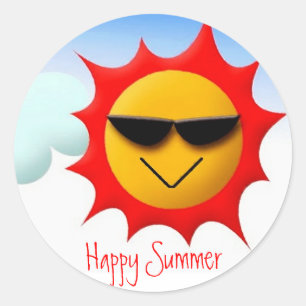 Rond Happy Summer Sticker
