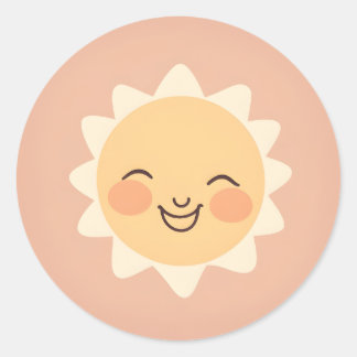 Rond Happy Sun Sticker