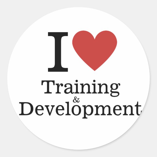 Rond I ❤️ Love Formation & Développement STICKER (Devant)