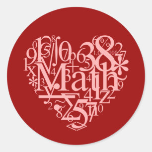 Rond I Love Math Sticker