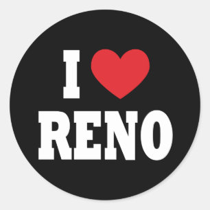 Rond I Love Reno Sticker