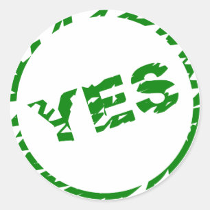 Rond Icône de validation - OUI - Sticker