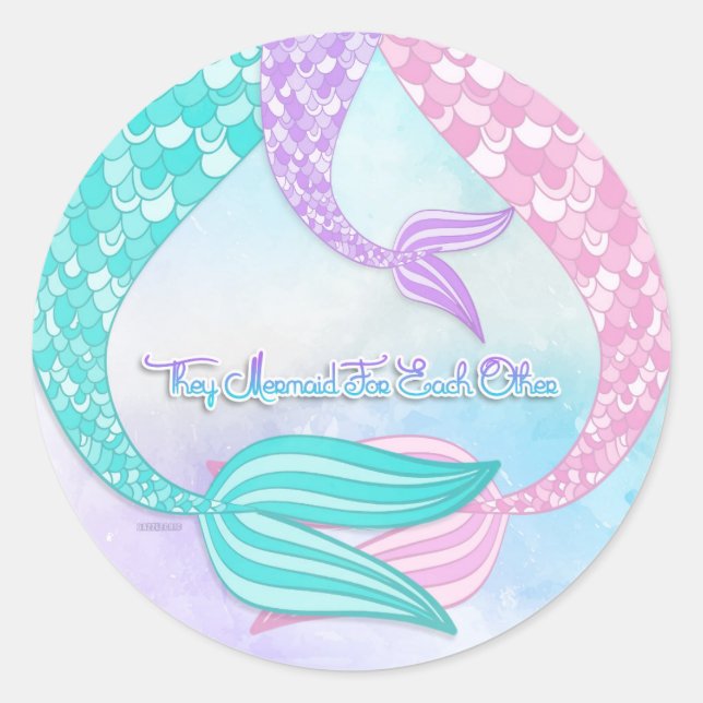 Rond Ils Font Une Sirène Pour L'Autre Sticker (Devant)
