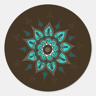 Rond Inde ! Turquoise ・ Sticker